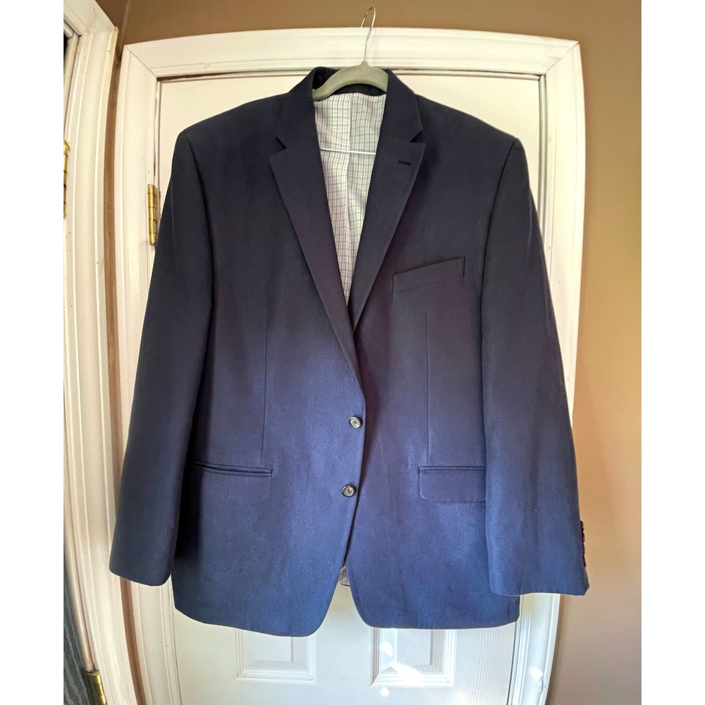 Lauren Ralph Lauren Men's Navy Sport Coat 46R 2-Button Notch